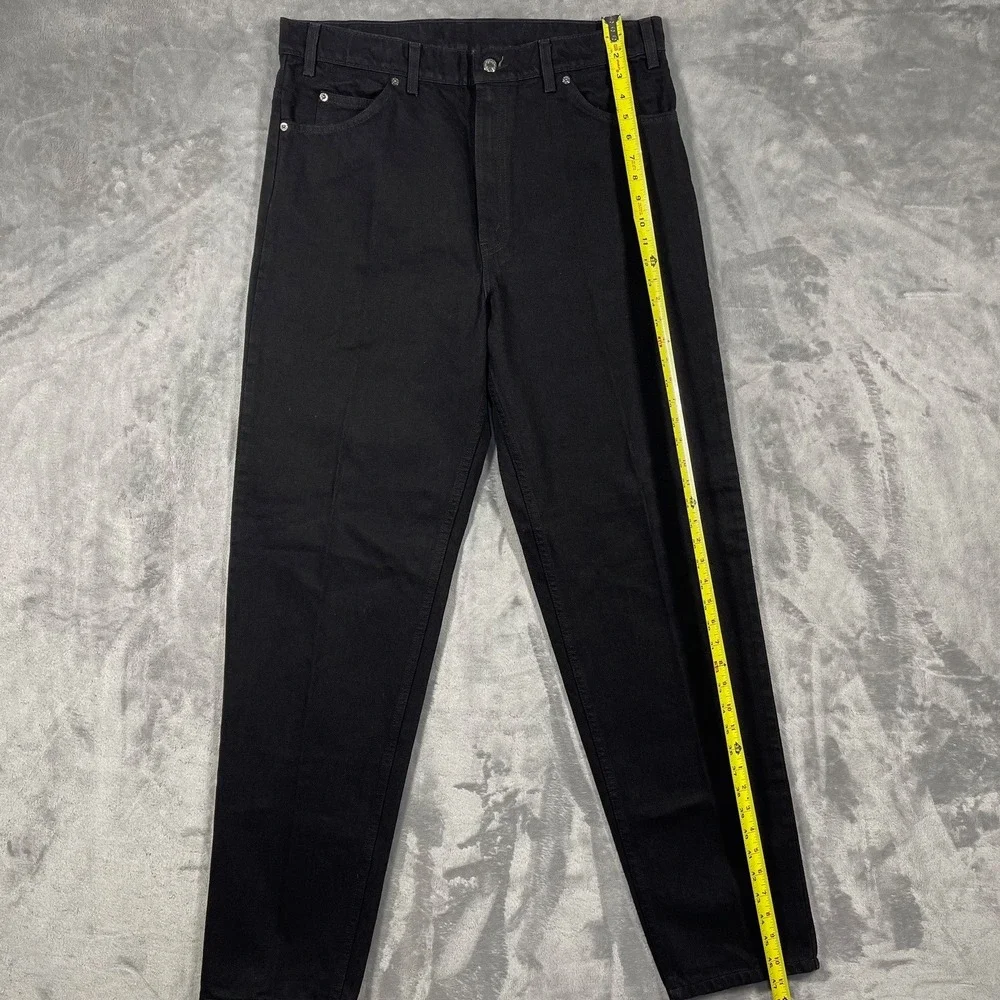 VTG 90's Orange Tab‎ Levis 550 Mens Black Relaxed Fit Tapered Jeans 38(36.5)x34